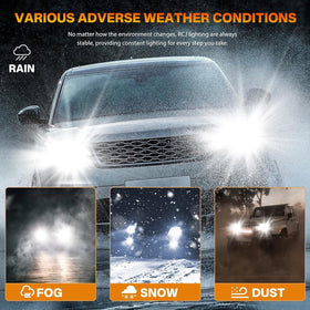 rcj fog lights on vehicle in night drive for safer visibility