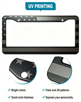 RCKJNJ installed on SUV license plate demonstrating secure fit and visual curb appeal