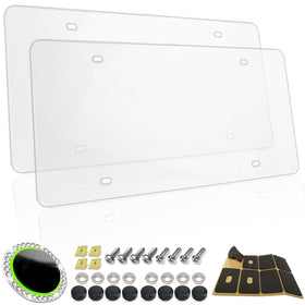 RCKJNJ front view of clear plate cover showing full protection benefit