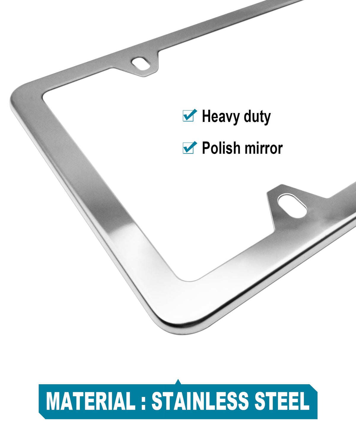 RCKJNJ mounted on car front plate showing clean installed appearance
