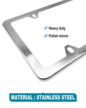 RCKJNJ mounted on car front plate showing clean installed appearance