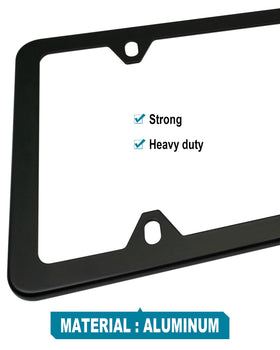 RCKJNJ mounted on car front plate offering legal visibility
