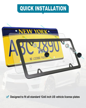 RCKJNJ mounted on car rear plate protecting plate from debris