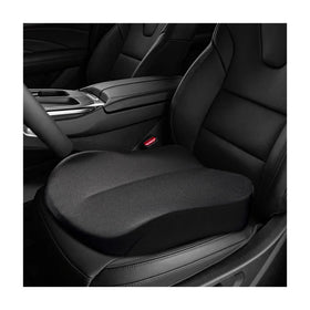Rdxcv front view of black cushion showing ergonomic shape and improved comfort