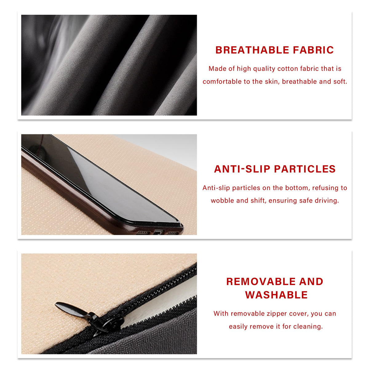 Rdxcv nonslip bottom detail demonstrating secure grip for safer driving