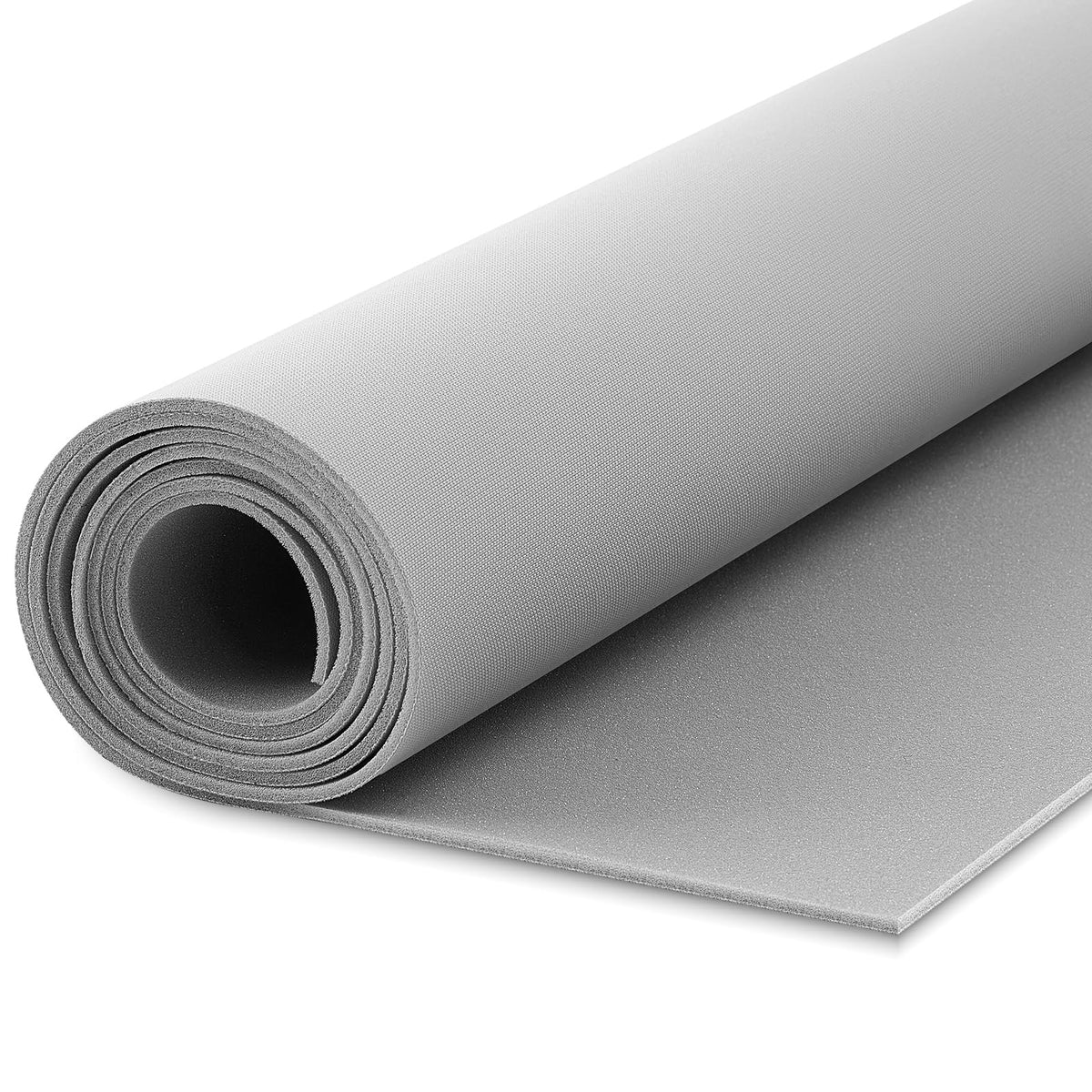 Reallnaive front packaging showing full 78x60 inch gray headliner fabric, easy replacement