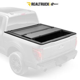 RealTruck BAKFlip MX4 rail and clamp detail showing tighter fit benefit