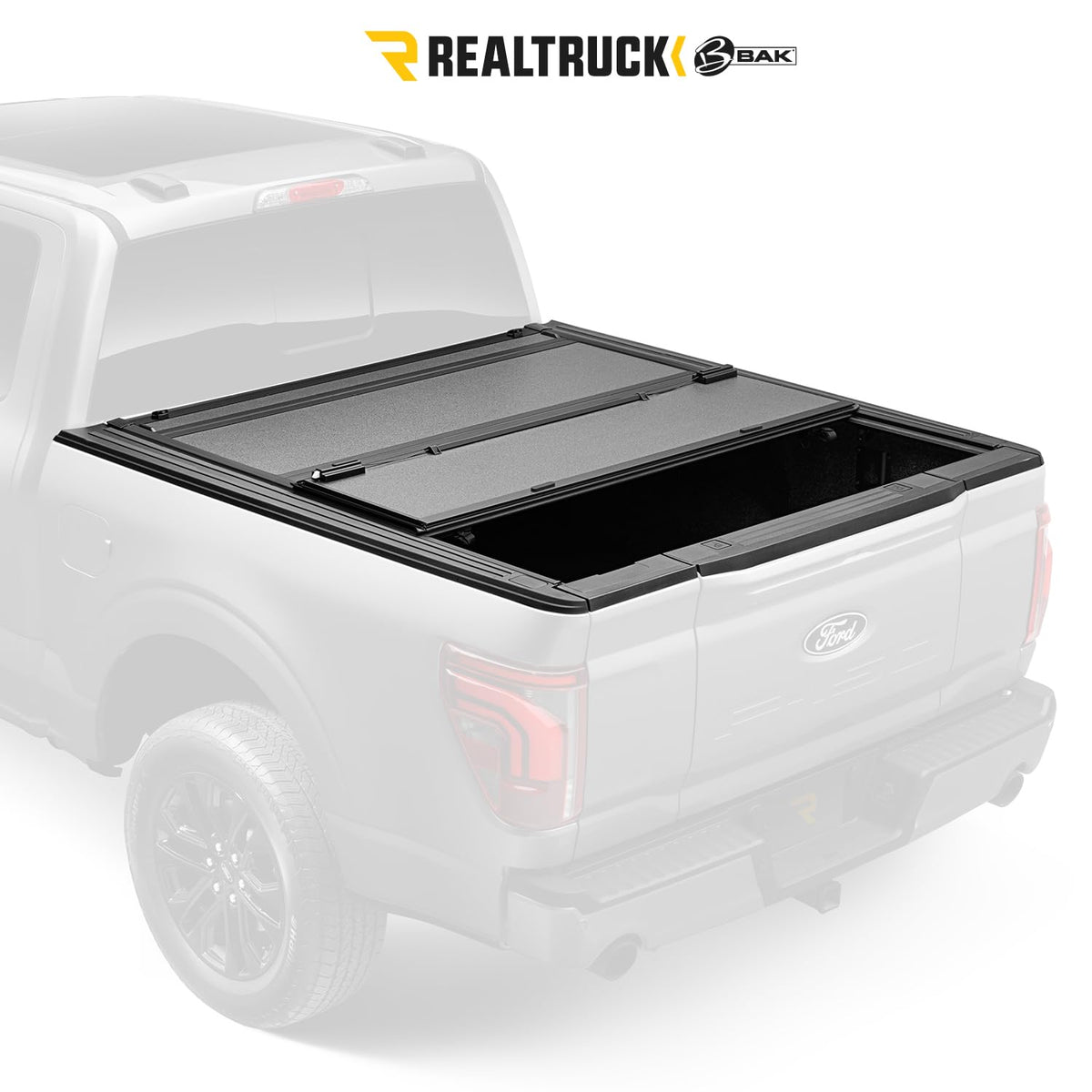 RealTruck BAKFlip MX4 rail and clamp detail showing quick-install stability