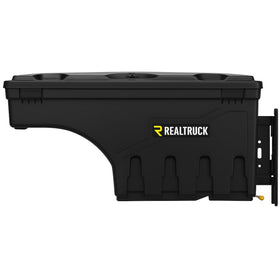 RealTruck SwingCase front view showing fit and low profile benefit