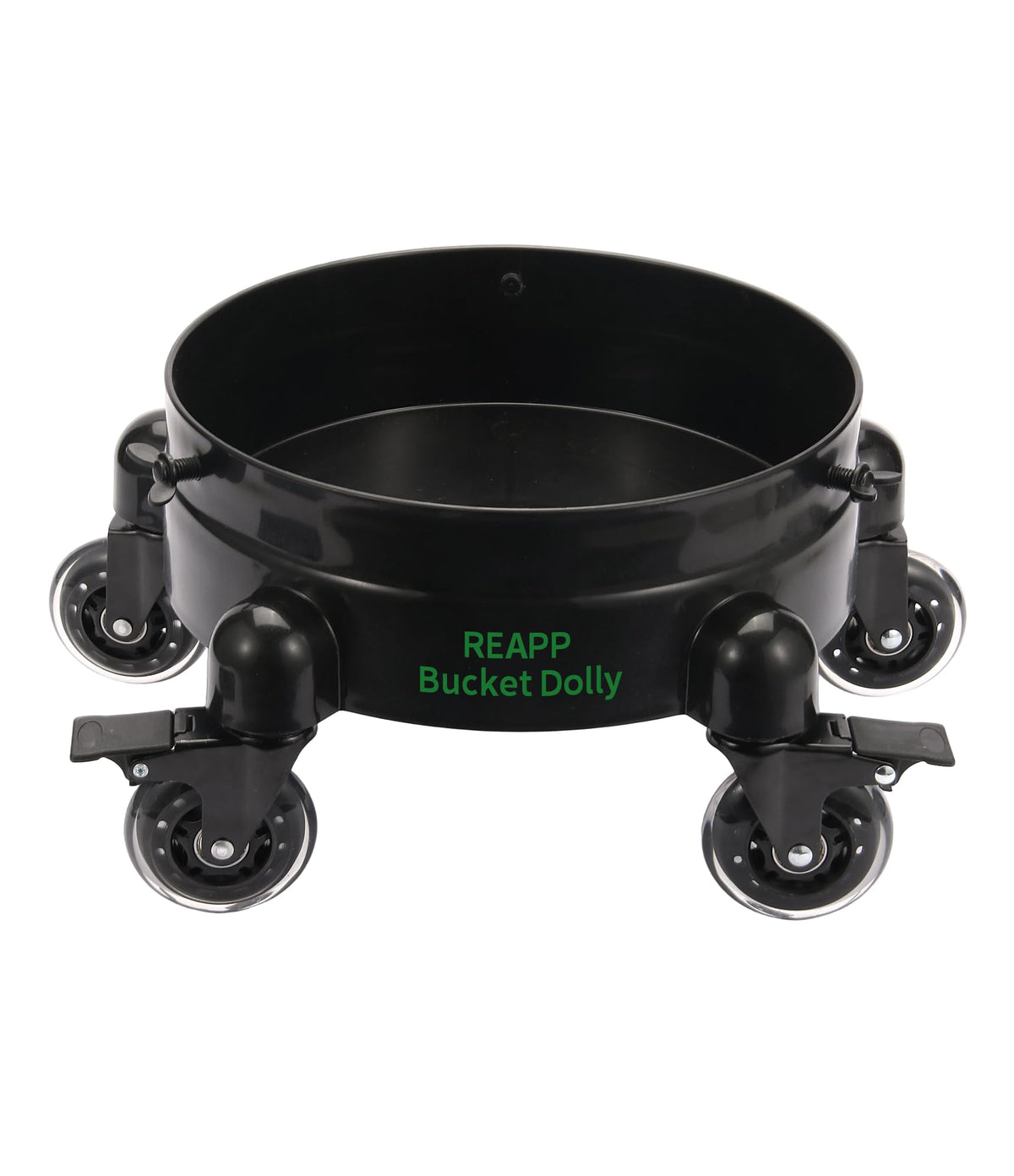 REAPP front view showing dolly platform and wheel layout for stable mobility