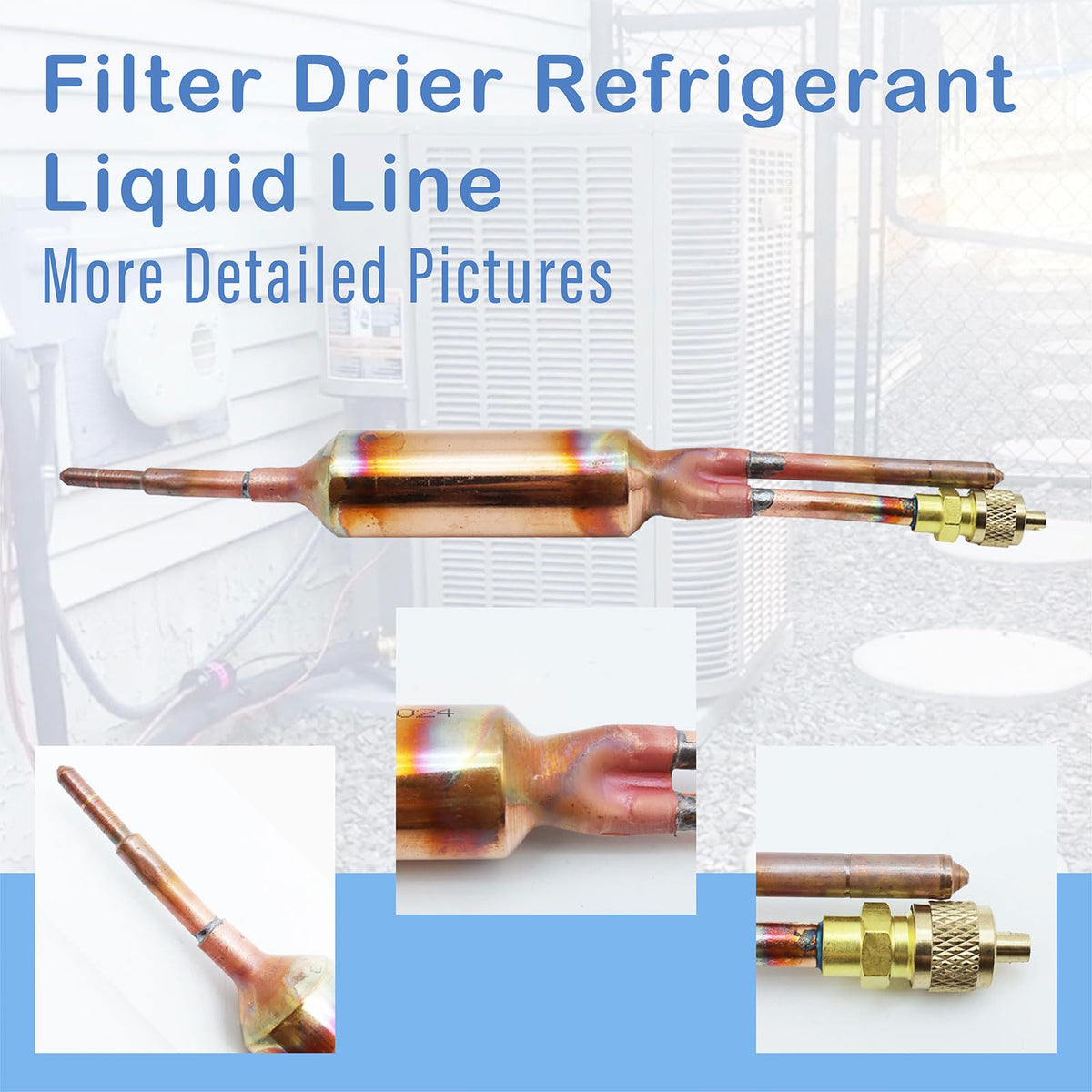 REAXOAL installed on a refrigeration liquid line demonstrating proper placement and protection