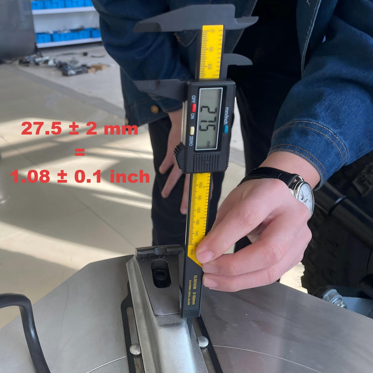 RebarTech spreader attached to tire changer demonstrating faster inspections