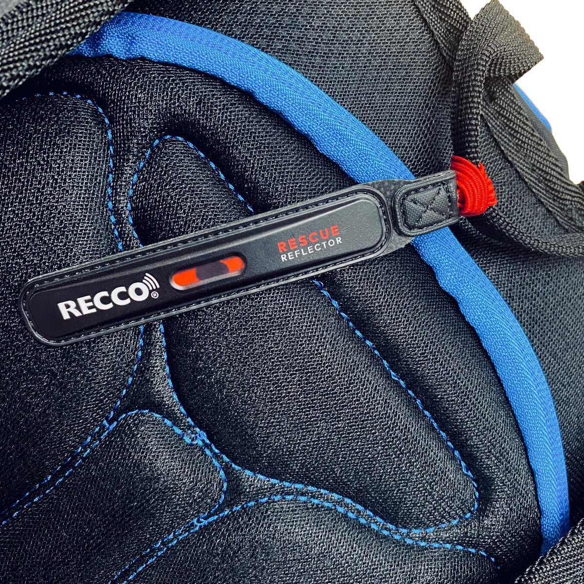 RECCO reflector close-up detail highlighting durable construction benefit