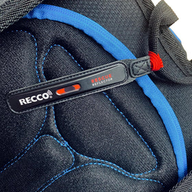 RECCO reflector close-up detail highlighting durable construction benefit