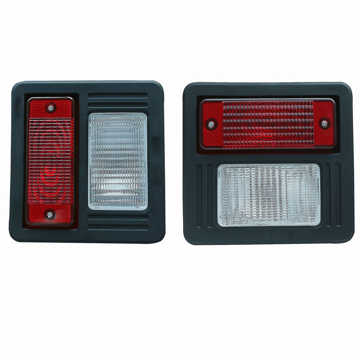 Recmod tail light front view showing lens and clear signal output benefit