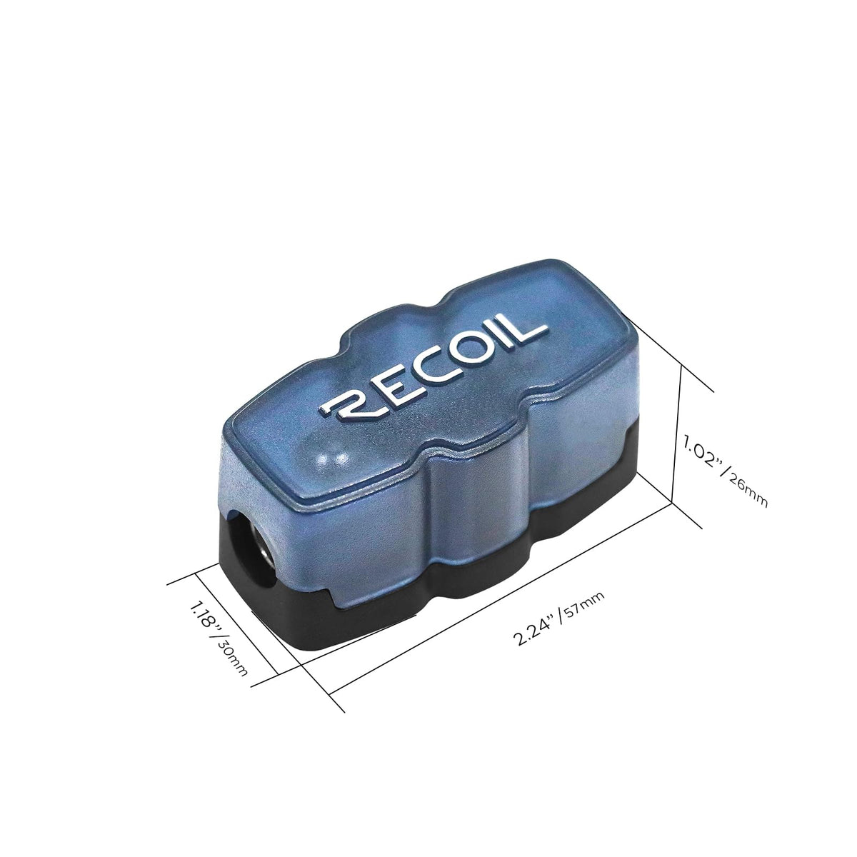 RECOIL SFH11-5 polycarbonate cover and chrome finish highlighting corrosion resistance