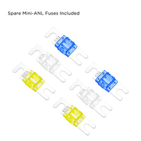 RECOIL mounted in a vehicle demonstrating tidy installation and protection for circuits