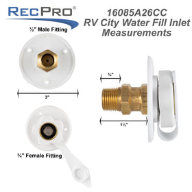 RecPro internal check valve detail illustrating backflow prevention for safer water supply