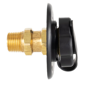 RecPro inlet in campground hookup illustrating quick, reliable connection