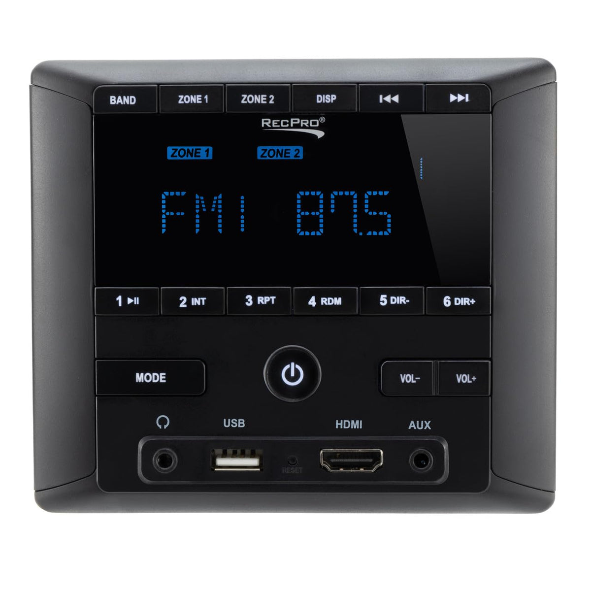 RecPro close-up of knobs and buttons offering precise control