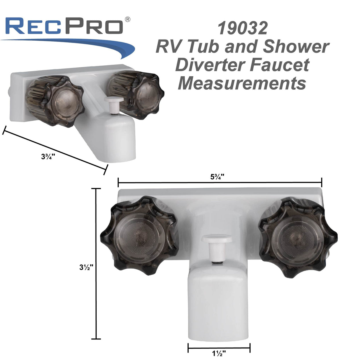 RecPro crystal handle close-up showing decorative grip and easy control