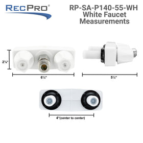 RecPro faucet in use at outdoor kitchen rinsing dishes for convenient cleanup benefit