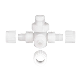 RecPro fitting beside ruler showing actual scale and compact RV-friendly size