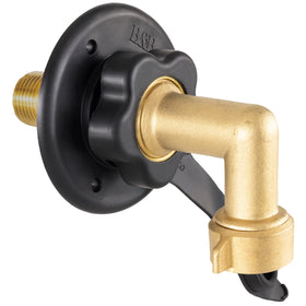 RecPro front view showing brass flange and threaded connection for secure hose fit