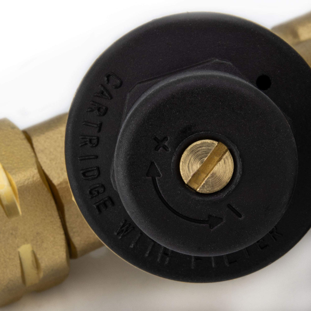 RecPro connected at campsite spigot in use — safeguards RV water system