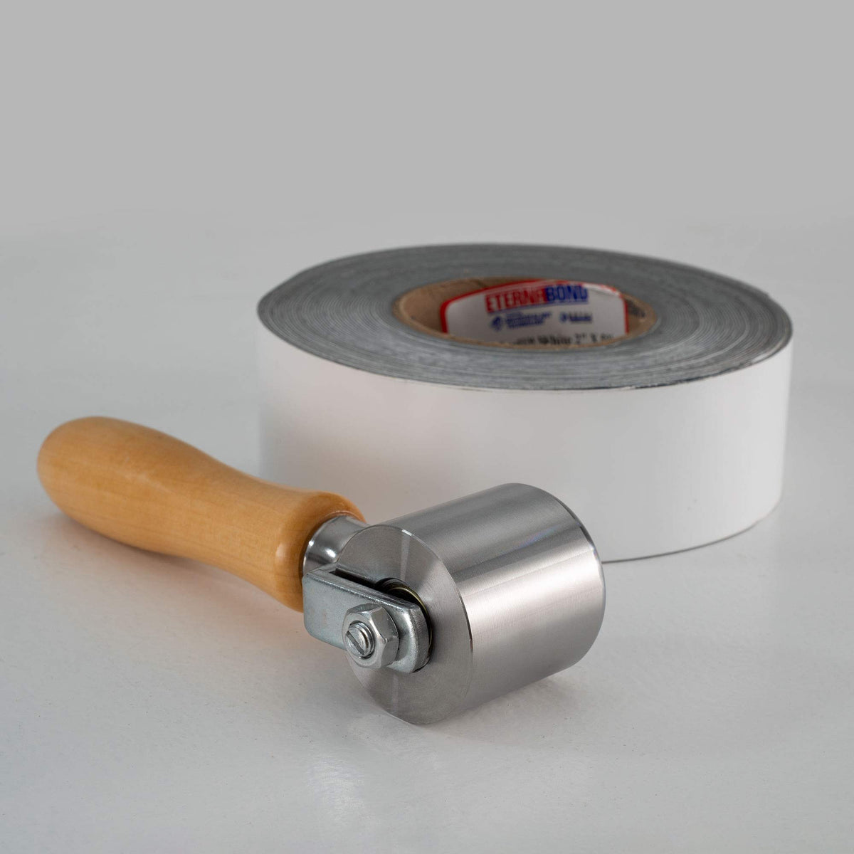 RecPro close-up of steel roller surface for firm consistent pressure