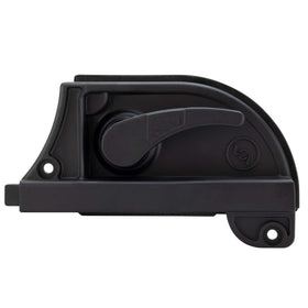 RecPro side profile of right-hand screen latch highlighting slim mount and fit