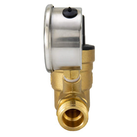 RecPro side profile showing brass construction — durable and lead-free