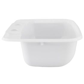RecPro sink in a camper bathroom lifestyle shot showing practical, space-efficient upgrade