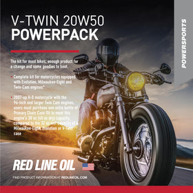 Red Line 20W‑50 motor oil pouring closeup demonstrating smooth flow and stable viscosity