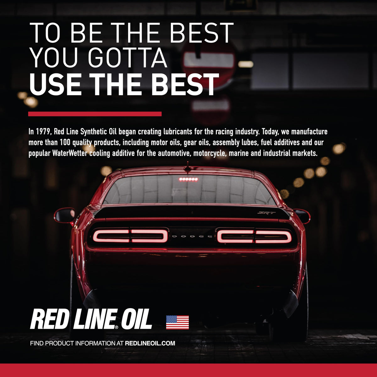 Red Line label with specs demonstrating wide OEM compatibility benefit