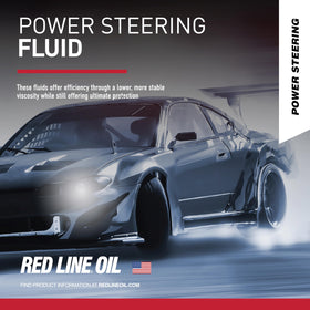 Red Line bottle in engine bay demonstrating fit and easy access during service