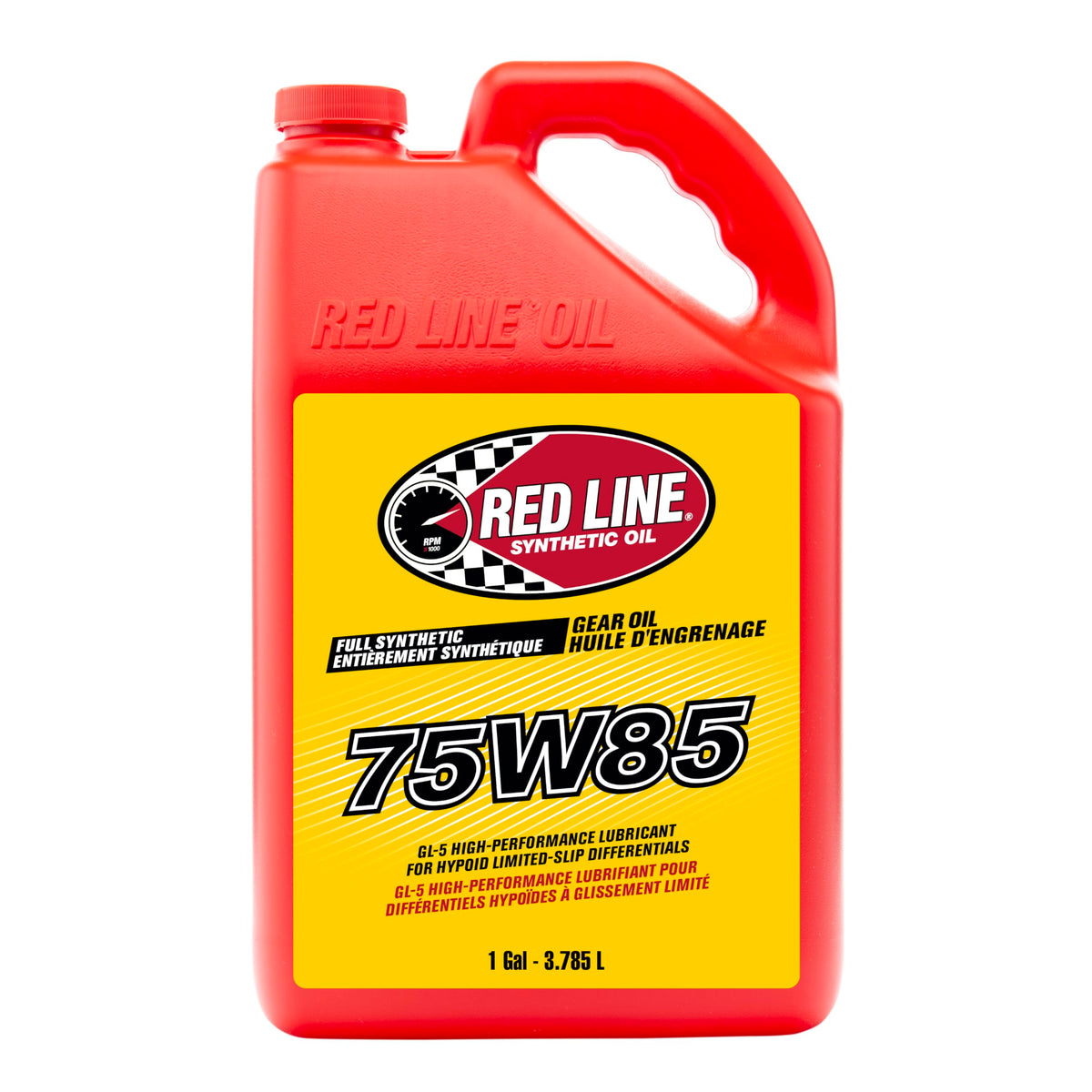 Red Line 50105 front label showing product and specs for quick identification
