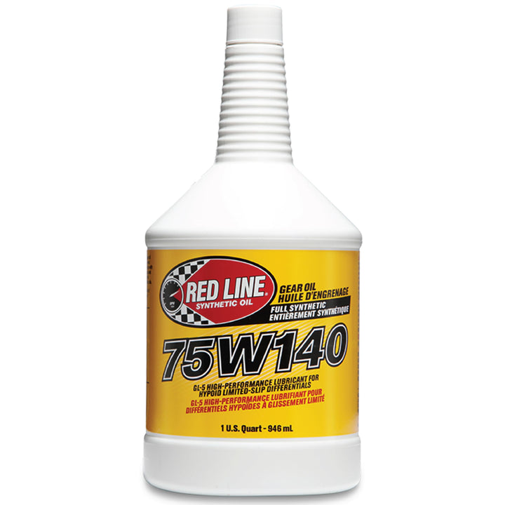 Red Line front label showing product name and quart size for easy identification