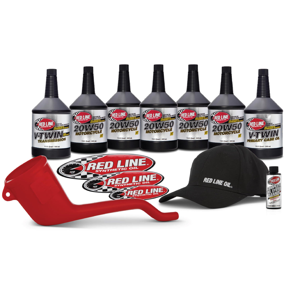 Red Line 90226 front pack showing bottles and hat for easy identification and convenience
