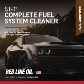 Red Line label close-up highlighting dosing instructions and concentrated formula
