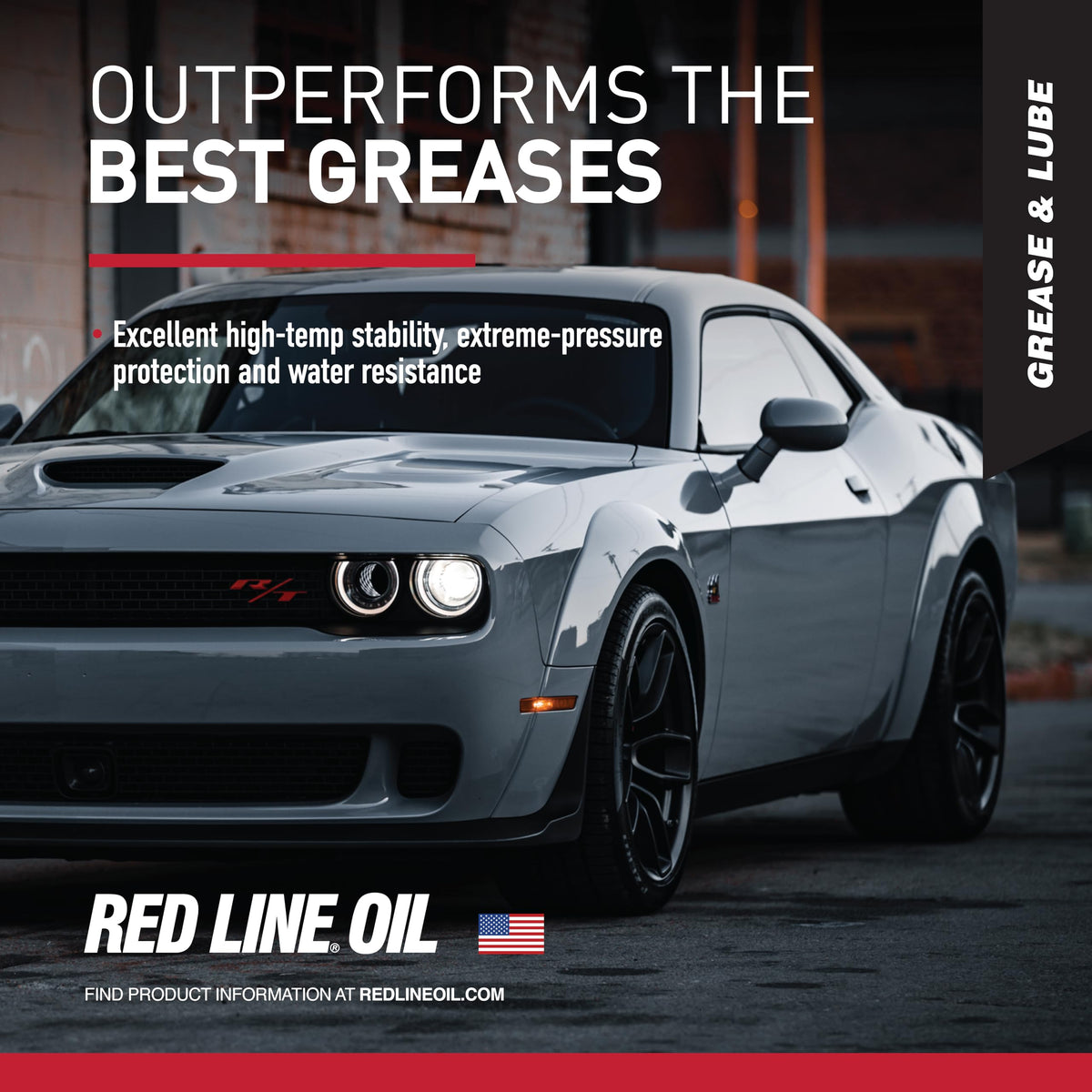 Red Line product label close-up highlighting specifications and instructions
