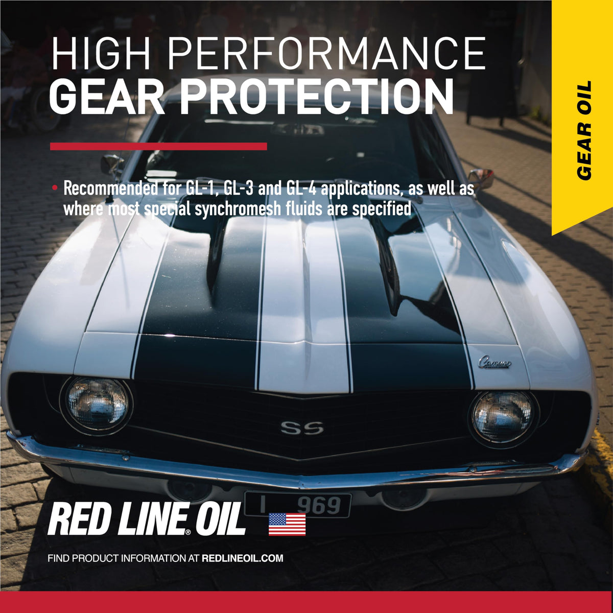 Red Line back label with specifications and usage instructions for confident application