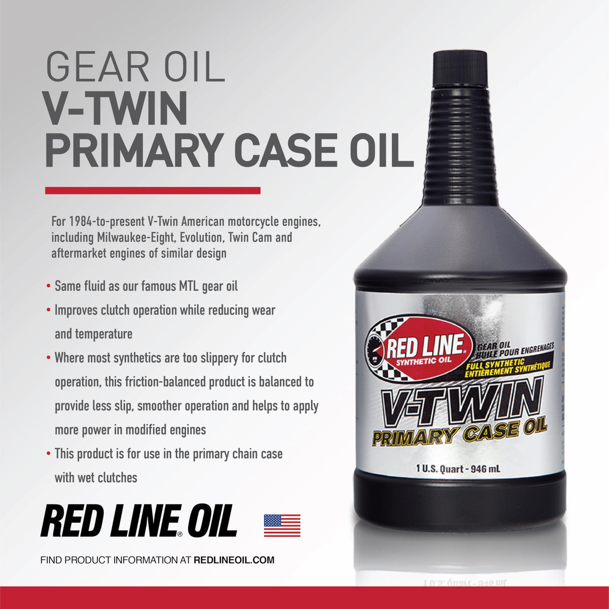 Red Line pouring oil into a funnel demonstrating clean application and convenience
