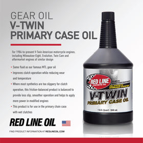 Red Line pouring oil into a funnel demonstrating clean application and convenience