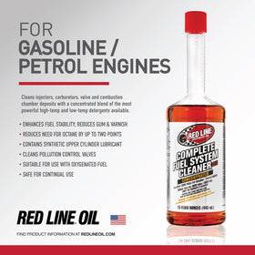 Red Line close-up of bottle texture and cap for spill-resistant handling
