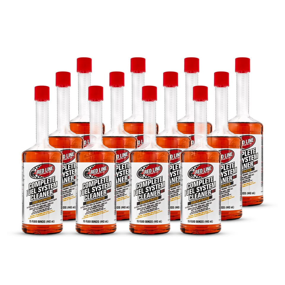 Red Line front label showing product name and volume benefit