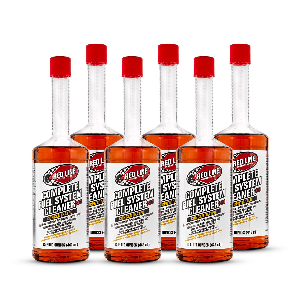 Red Line bottle front packaging showing product identity and benefits