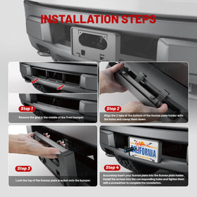 RED WOLF bracket with screws and washers showing included hardware