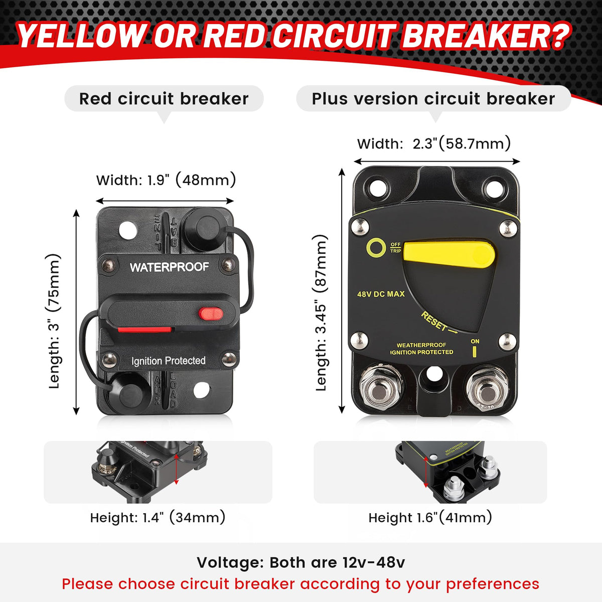 RED WOLF packaging and label showing model BS6080 and key specifications