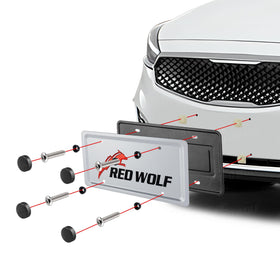 RED WOLF included fastener kit and screwdriver for easy no-extra-hardware installation